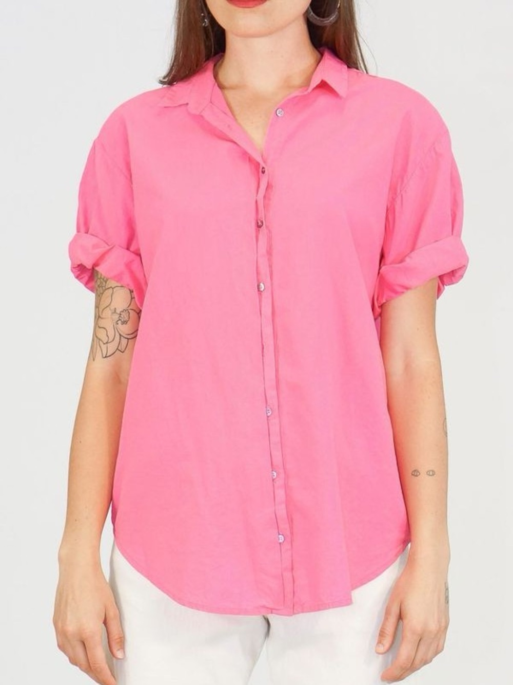 Xirena Channing shirt in hot pink size small